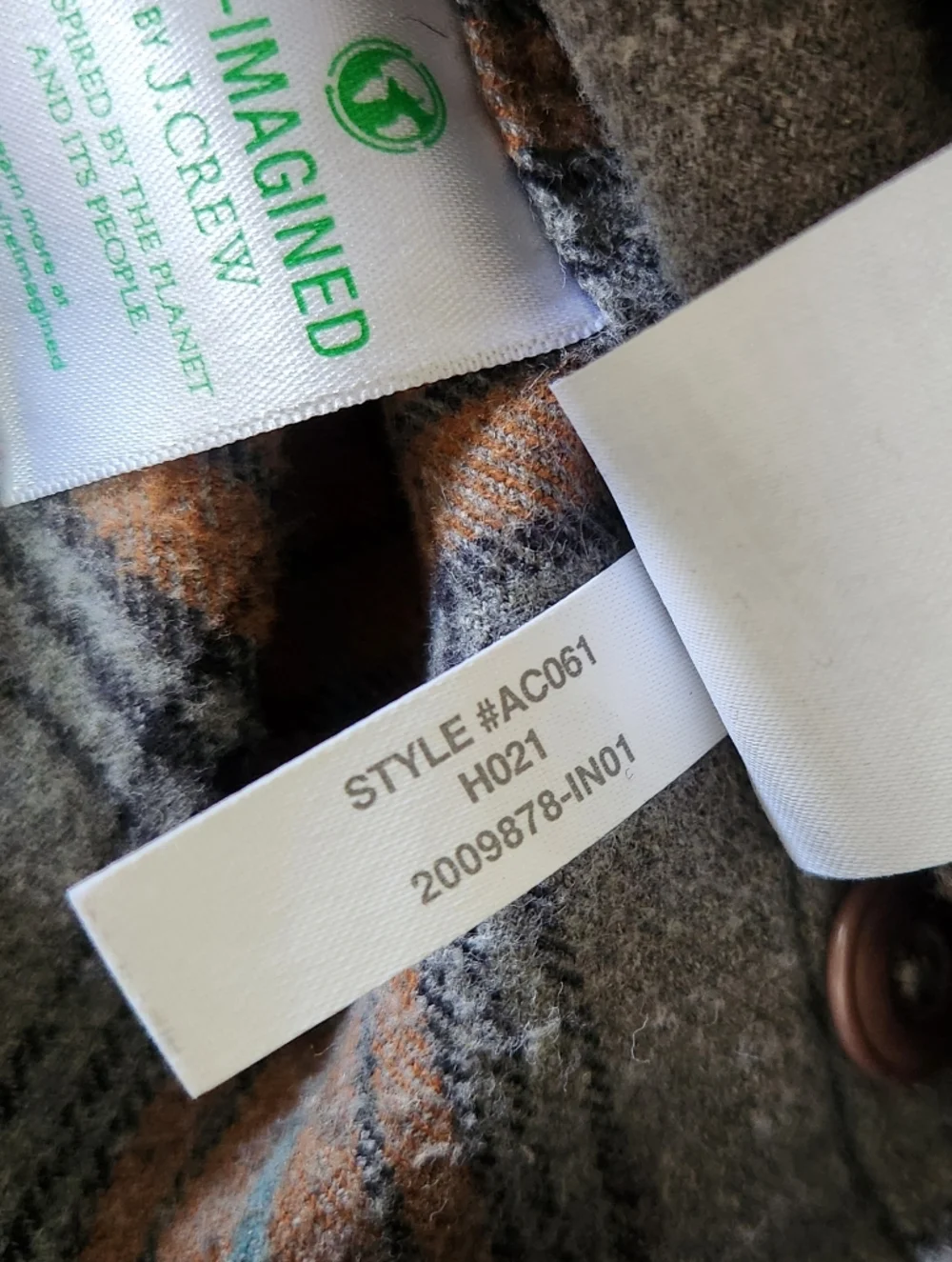 J. Crew | Mid Weight Flannel Double Brushed Plaid Slim Fit Shirt Medium